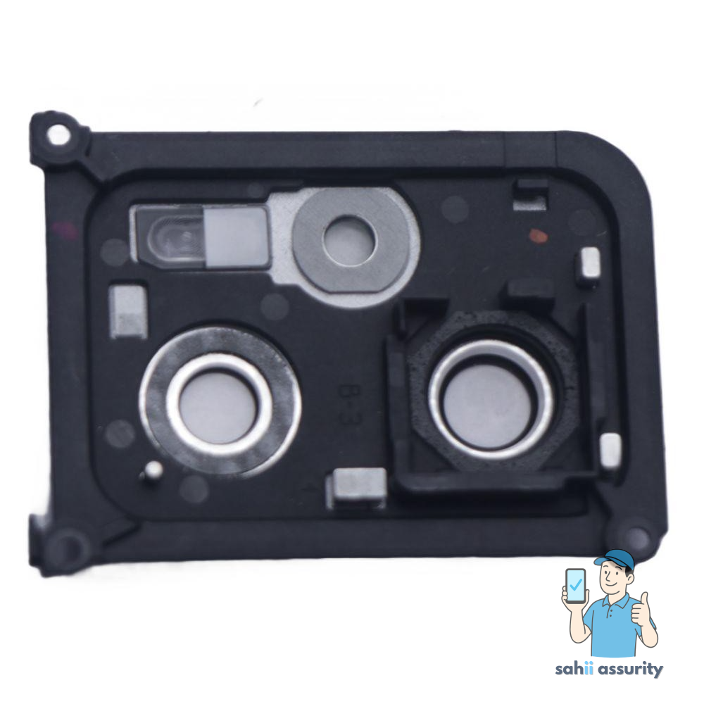 Camera Lens Glass with Frame for Xiaomi Redmi K50i 5G Silver thumbnail